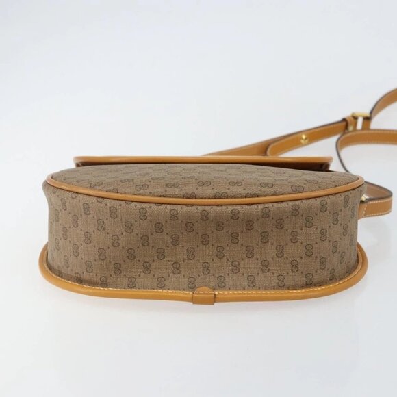 GUCCI Micro GG Supreme Shoulder Bag PVC Beige Gold 007 115 0074 Auth SW1540 - Picture 6 of 16